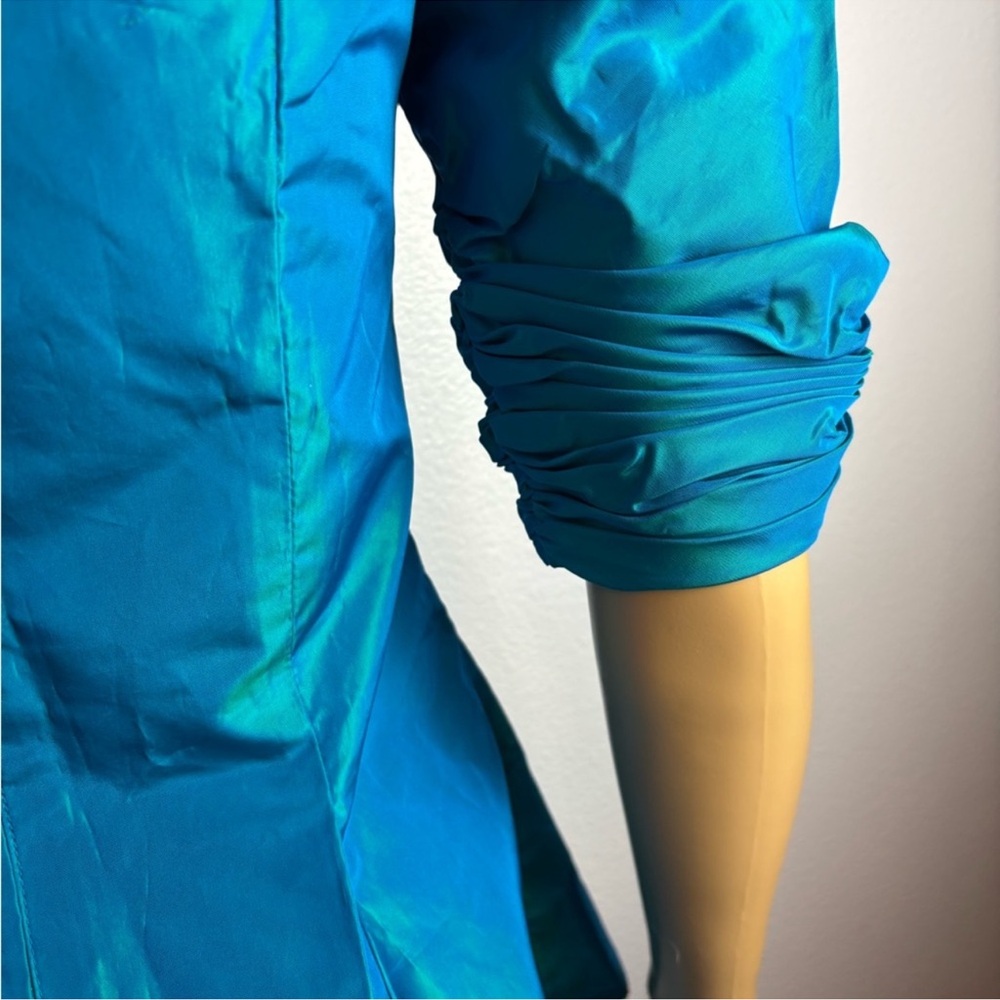 80’s Vintage Dramatic Statement Elegant Peacock T… - image 4